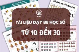 Tài liệu dạy bé học đếm số từ 10 đến 30