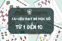 Tài liệu dạy bé học số từ 1 đến 10