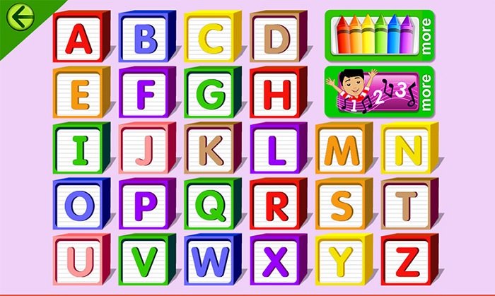 trò chơi giúp trẻ học chữ csia
