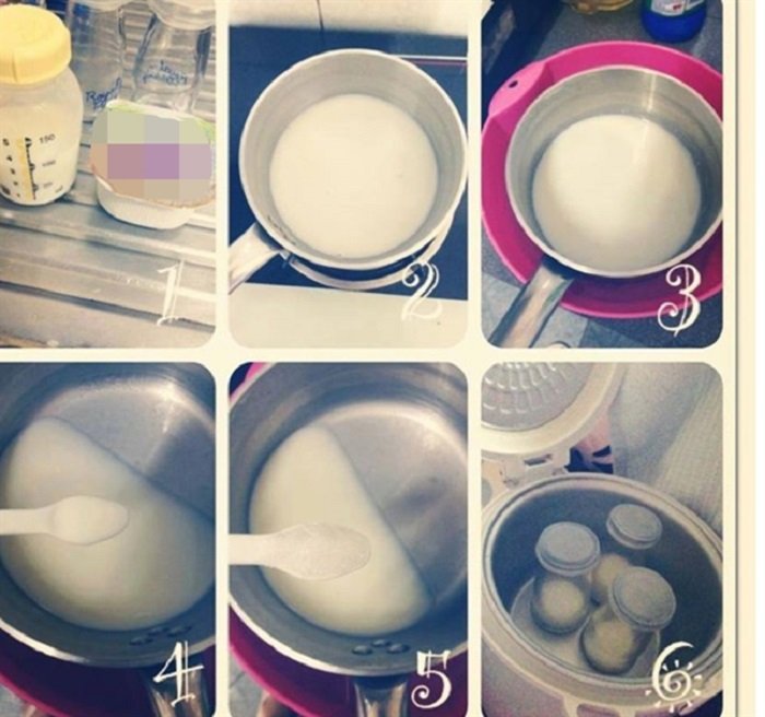 Cách làm sữa chua từ sữa mẹ cho bé